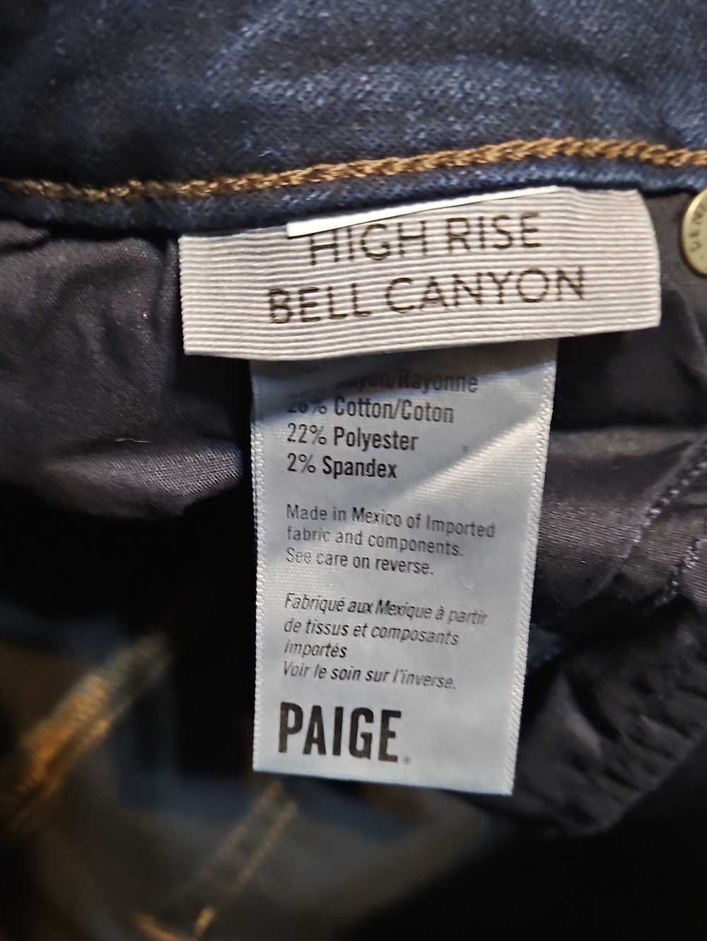 Paige Bell Canyon High-Rise Denim Jeans - Picture 8 of 10